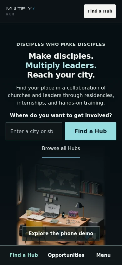 Multiply Hub mobile website capture